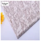 Knitting spandex excellent stretch foil printed snake skin pu leather fabric for garment