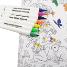12/24/36/48 Colors Real Nylon Tip Water Based Color Ink Watercolor Brush Art Markers Watercolor Soft Brush Pen Set