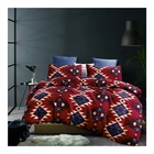 Luxury 100% cotton printed bed spread quilt bedding set