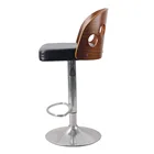 Wholesales Industrial Modern Wood High Bar Chair with Back
