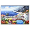 Hot sale wholesale good quality seascape handmade oil painting, marine canvas painting