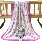 China Custom Polyester Super Soft Babies Double Flannel Fleece Blanket