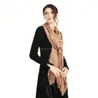 Office supplies lady fashion pure wool women winter large pashmina scarves trend knitted cashmere shawls