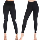 New Ladies Yoga Active Wear Exercise Sports Running Compression Tights Black and White Leggings