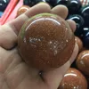 Gold sandstone Ball Quartz Crystal stone sphere for sale