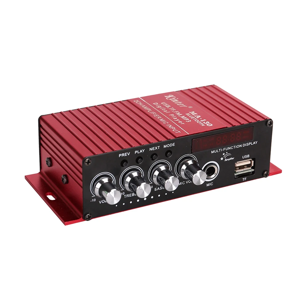 600W Watt Home Car Digital bluetooth Stereo Amplifier AMP TF FM USB Mic HOT