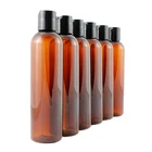 8oz Empty Plastic Bottles with Disc Top Flip Cap, BPA-Free Containers For Shampoo, Lotions, Liquid Body Soap, Creams