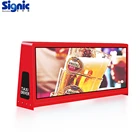popular market taxi company outdoor P5mm full color media video taxi advertinsing display