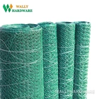low price black white green tenax plastic vinyle pvc coated farming hexagonal chicken wire mesh net poultry mesh netting
