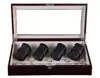 Black Lacquered 4 program settings automatic watch packaging box