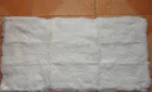 Real rex rabbit neck and head part of fur skin blanket/ multiple colour soft warm fur mattress rugs plate