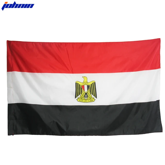 custom 100% polyester 3x5 arab republic egypt flag