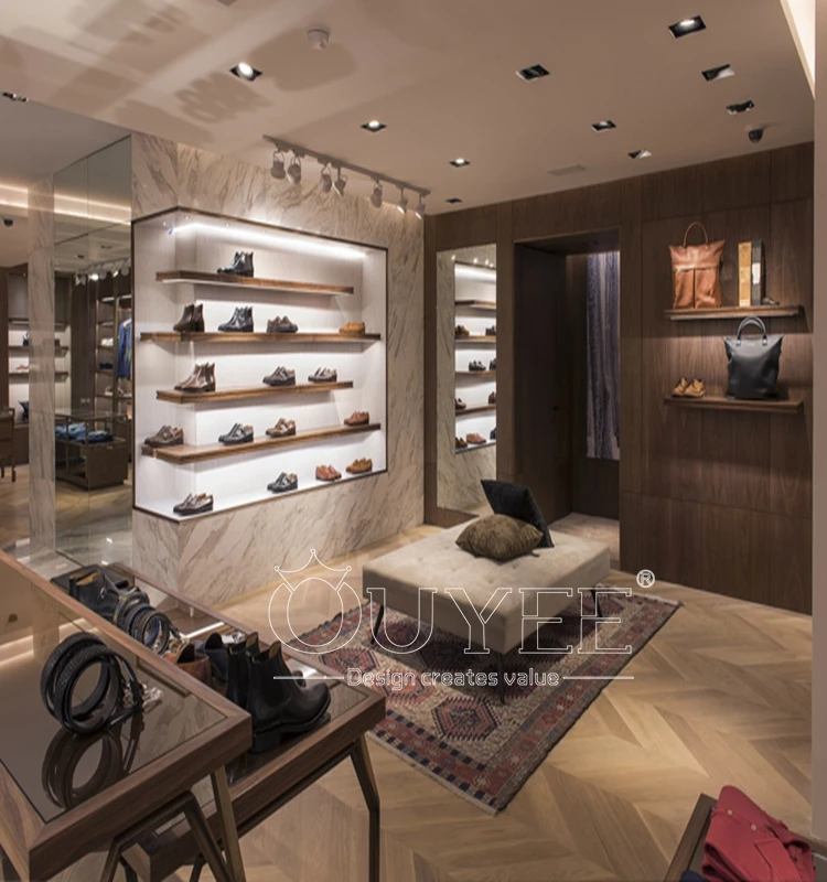 Women High Heels Mdf Shoes Display, New Design Wood Footwear Store Showcase