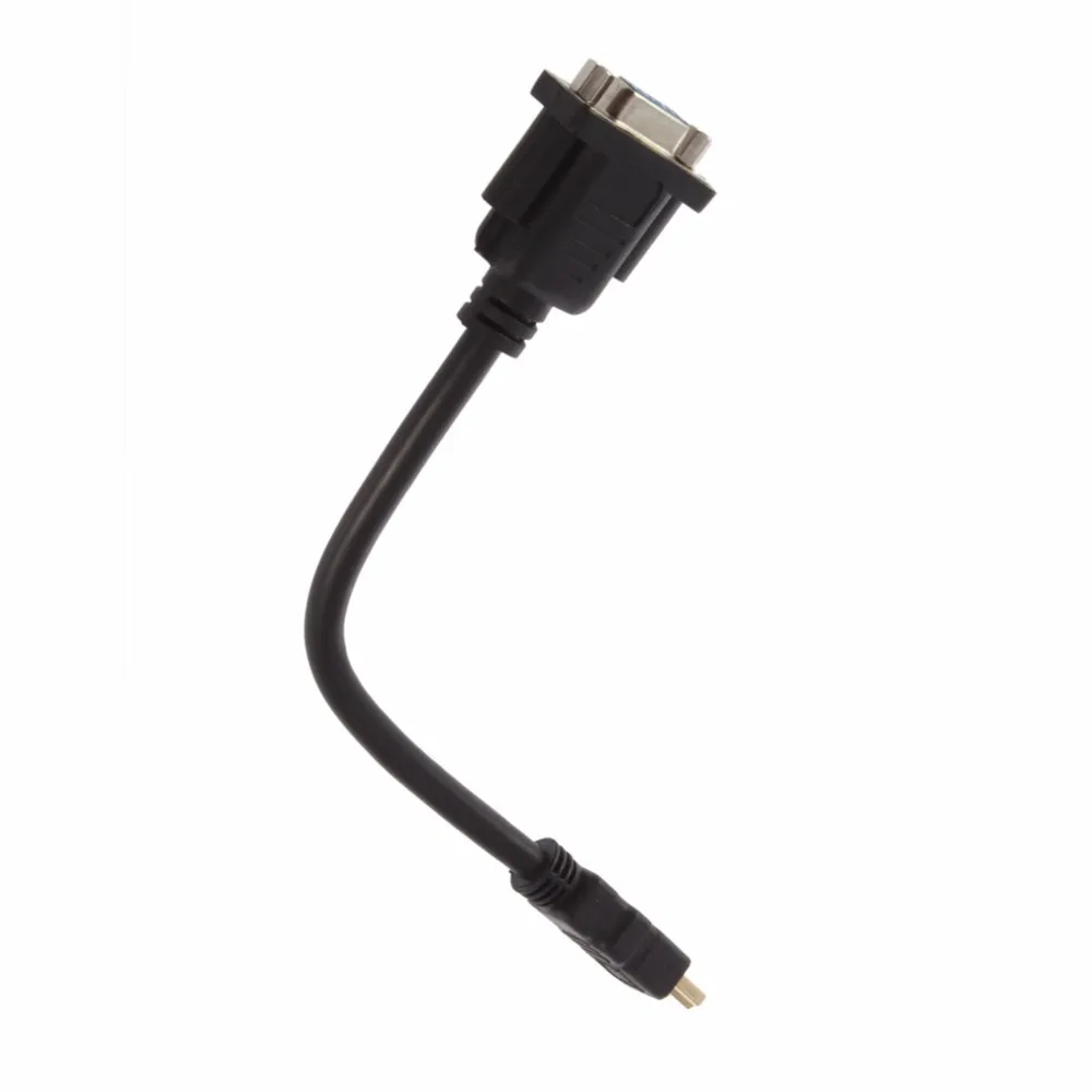 Converter 20cm Mini Male to VGA Female D-SUB 15 Pin M/F Connector Cable Adapter Male To VGA D-SUB 15 pins Female Video - ANKUX.COM