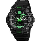 Jam tangan sport multiple time zone digital men's watch