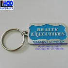Wholesale Real Estate agent metal badge keyring,business card type zinc alloy key tag