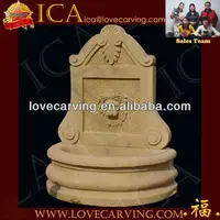 Outdoor Yellow Sandstone Garden Stone Fountains