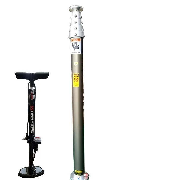 12m communication lighting and camera telescopic mast