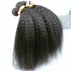 Unprocessed virgin cheap 100% human hair bundle,kinky straight hair weave wholesale virgin remy malaysian hair