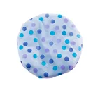 Cute Bath Cap Adult Woman Plastic Shower Cap Wave Point Shower Cap