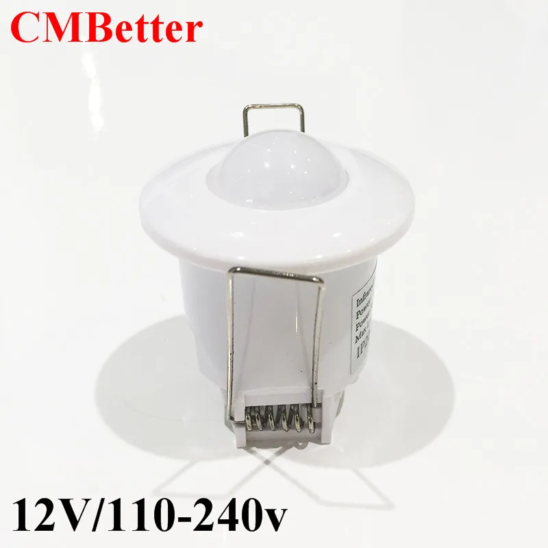 High Sensitivity PIR Motion Sensor light Switch AC220V DC12V Infrared Detector LED lamp Bulb Automatic Smart Switch ON  OFF (10)