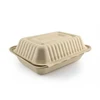 Biodegradable sugar cane/corn starch disposable bamboo/wood food container bento box