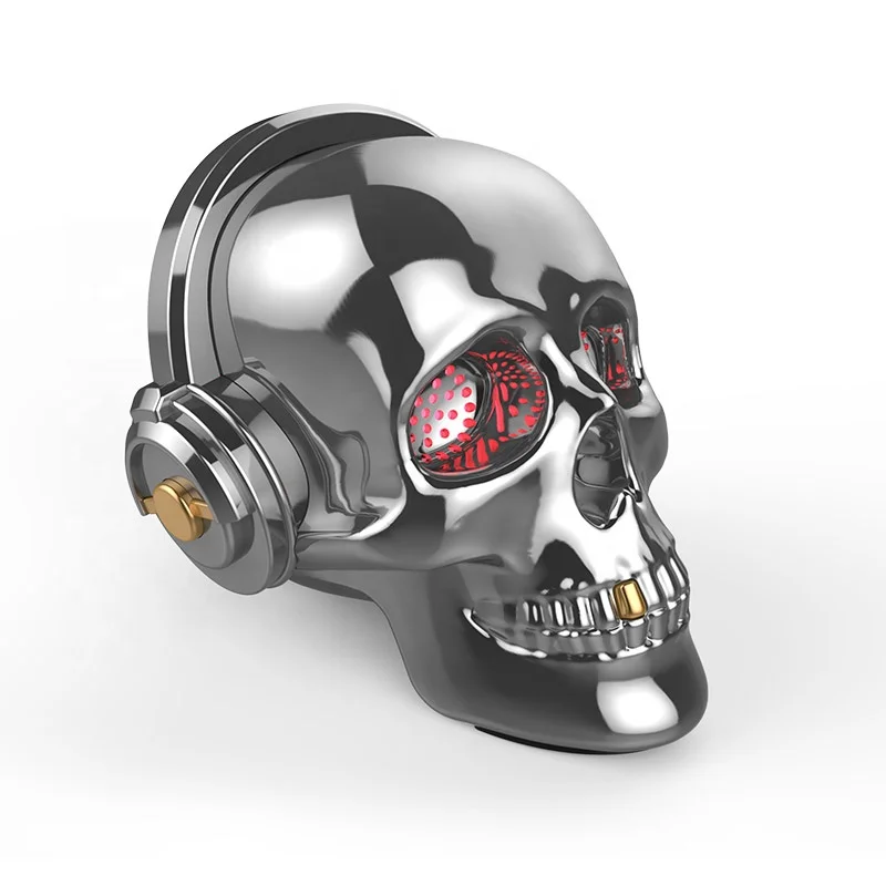 High Quality Skull Speaker dazzle Fire LED Portable Bluetooth Bass Stereo for Party Night - ANKUX Tech Co., Ltd