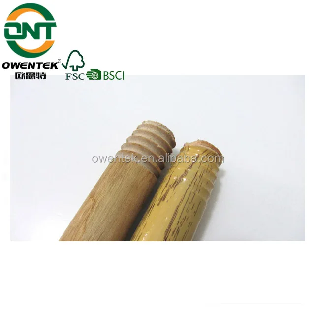 broom with wooden stick