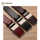 LOW MOQ Custom High End Fashion Automatic Buckle Genuine Leather Men Belt