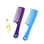 Hair accessories women's big comb plastic wet and dry wide tooth purple hair comb
