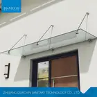 China Fashionable OEM design laminated tempered glass canopy for wholesale