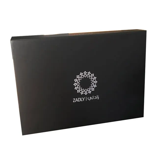 cosmetic wax black clothing custom design cardboard gift box