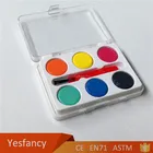6 Colors Watercolor Travel Kit Black Watercolor