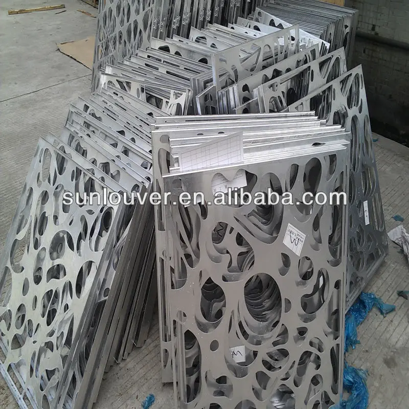 Punching Process Aluminum Perforated Panel with arts design