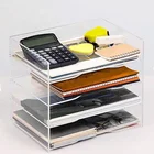 Acrylic file holders for use in offices and schools