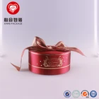 handmade paper tube ribbon gift packaging custom logo printed glossy caedboard paper cake boxes with handle