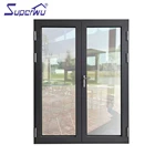 AS2047 NFRC DADE standard energy saving aluminium glass hinged door