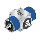 AT-LM(RM) high torqueThree Way Steering Gearbox Right Angle Reducer 1:1 ratio with double output shaft