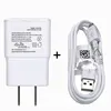 Wholesale 2 IN 1 US EU Plug 5V 2A Wall Charger PLUS + 3FT Micro USB Data Sync Cable For Samsung Galaxy S3 S4 i9500 S5 i9600