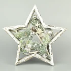 natural wood board star shape home decoration photo frame Gift and Crafts Holiday Gifts Christmas table ornament
