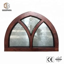 Wood arched window frame round wooden windows