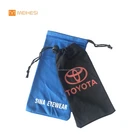 customer logo printing polyester microfiber eyeglasses pouch