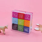 Factory customized logo stamp good quality plastic toy stamper