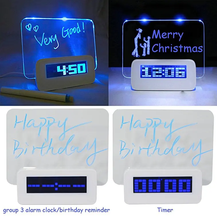 digital alarm clock with usb charger