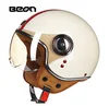 BEON ECE approved Motorcycle Helmet Chopper 3/4 Open Face Vintage Helmet Moto Casque Casco Capacete for Men Women