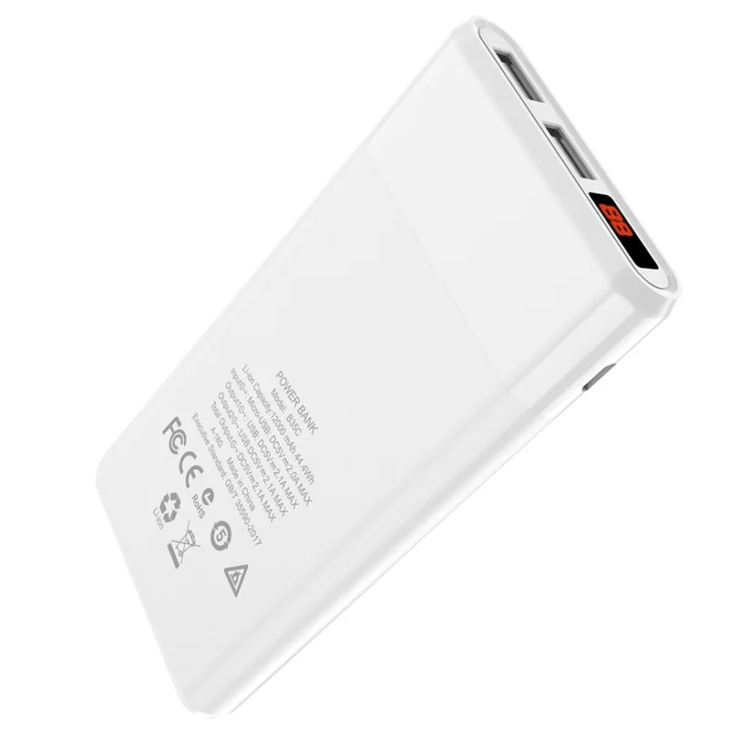 B35C dual usb output portable charger power bank 120000mah usb charging bank for cellphones - ANKUX.COM