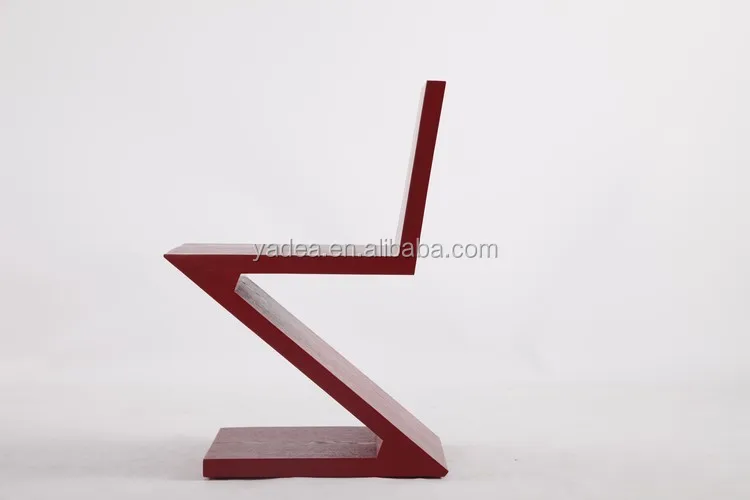 木製現代の高級赤mdf zig zagレストラン椅子仕入れ・メーカー・工場