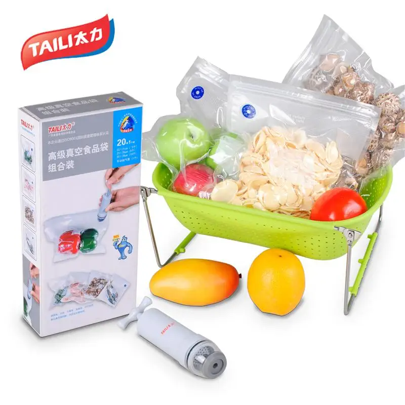 Bao food vacuum compression bags vacuum sealed bag fresh dry moisture 10 5 5 hours to send hand pump