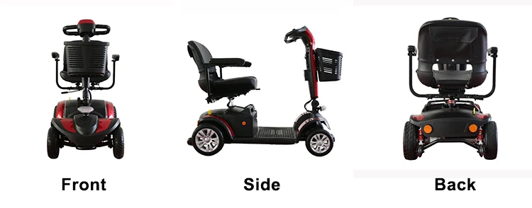 Drive Medical Scout Compact Transportable 4 Wheel Travel Power Mobility Scooter