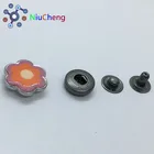 High quality flower shape custom metal decorative spring snap button for clothing